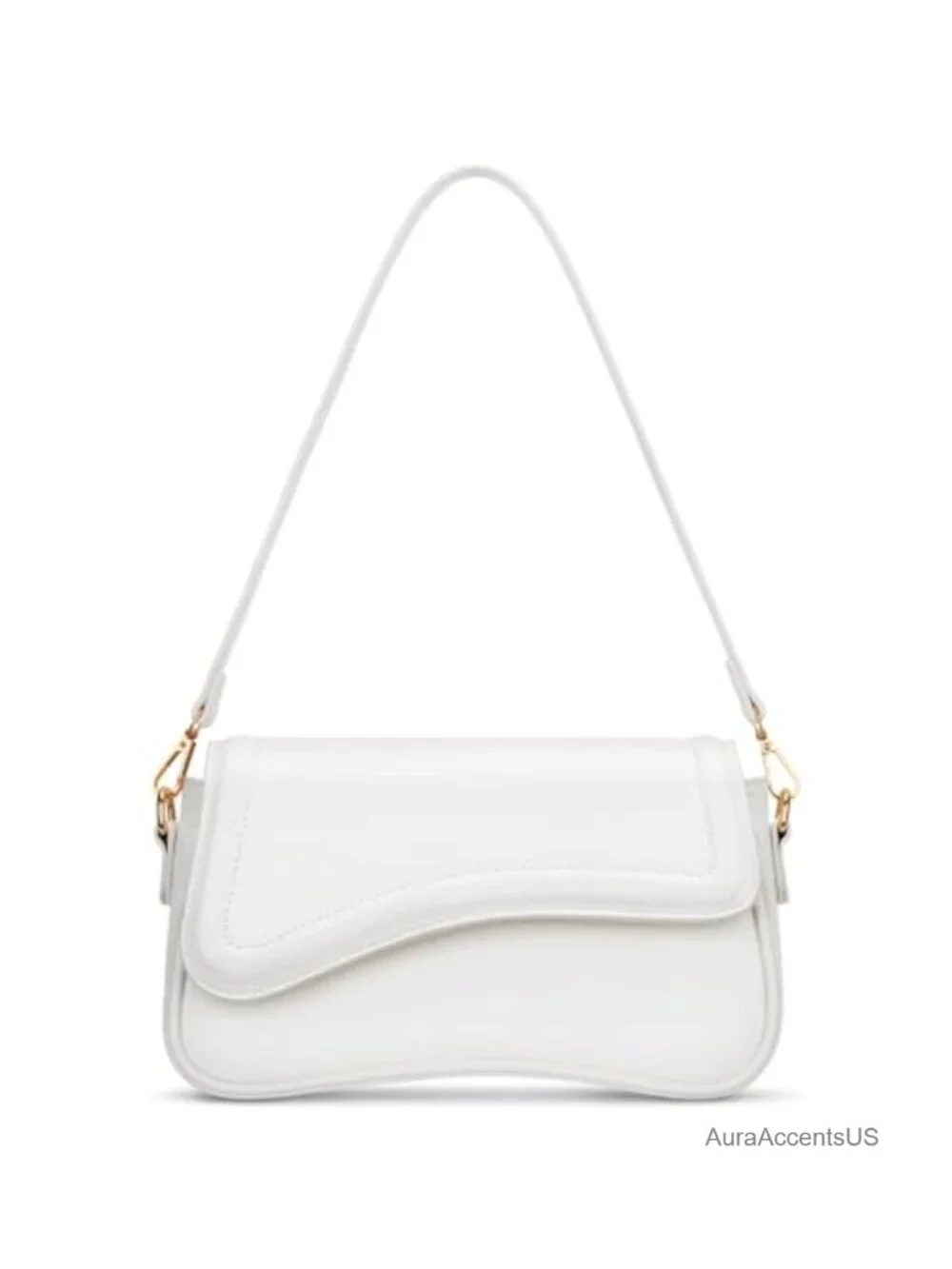 Small Hobo Shoulder Bag for Women Faux Leather Crossbody Purse Detachable Chain